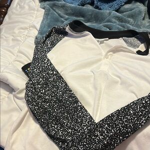 LuLaRoe Black and White Tunic Top